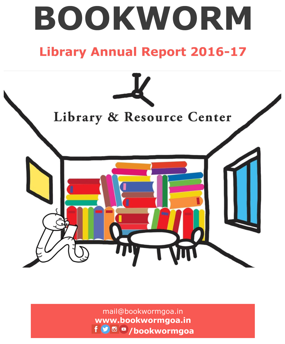 Bookworm Library Annual Report 2016 17 Bookworm Trust